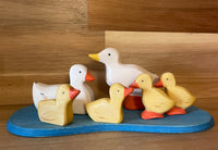 Ensemble Canards Blancs Et Leurs 4 Canetons - Set White Ducks And Their 4 Ducklings