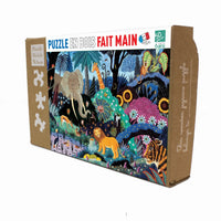 50 Piece - Children Wooden Art Jigsaw Puzzle - Night in the Jungle – Rosa  La Belle, LLC.