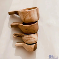 Wooden Measuring Cups Set of 4