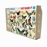 100 Piece -  Wooden Art Puzzle For Children - Butterflies