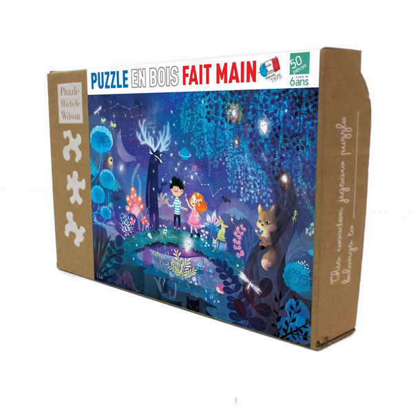 50 Piece - Children Wooden Art Jigsaw Puzzle - Night Hope