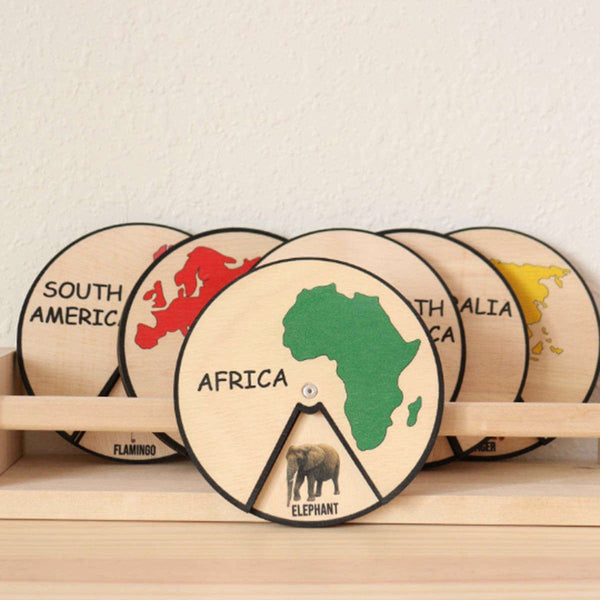 Continents and Animals Set