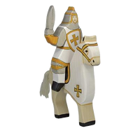 Tournament knight, white (without horse)