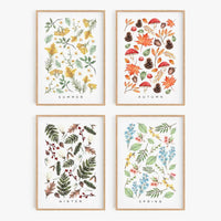 Season Art Prints (Spring, Summer, Autumn, Winter)