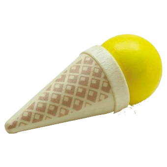 Ice Cream Cone, Vanilla Pretend Food