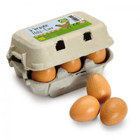 Wooden Eggs Pretend Food