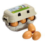 Wooden Eggs Pretend Food